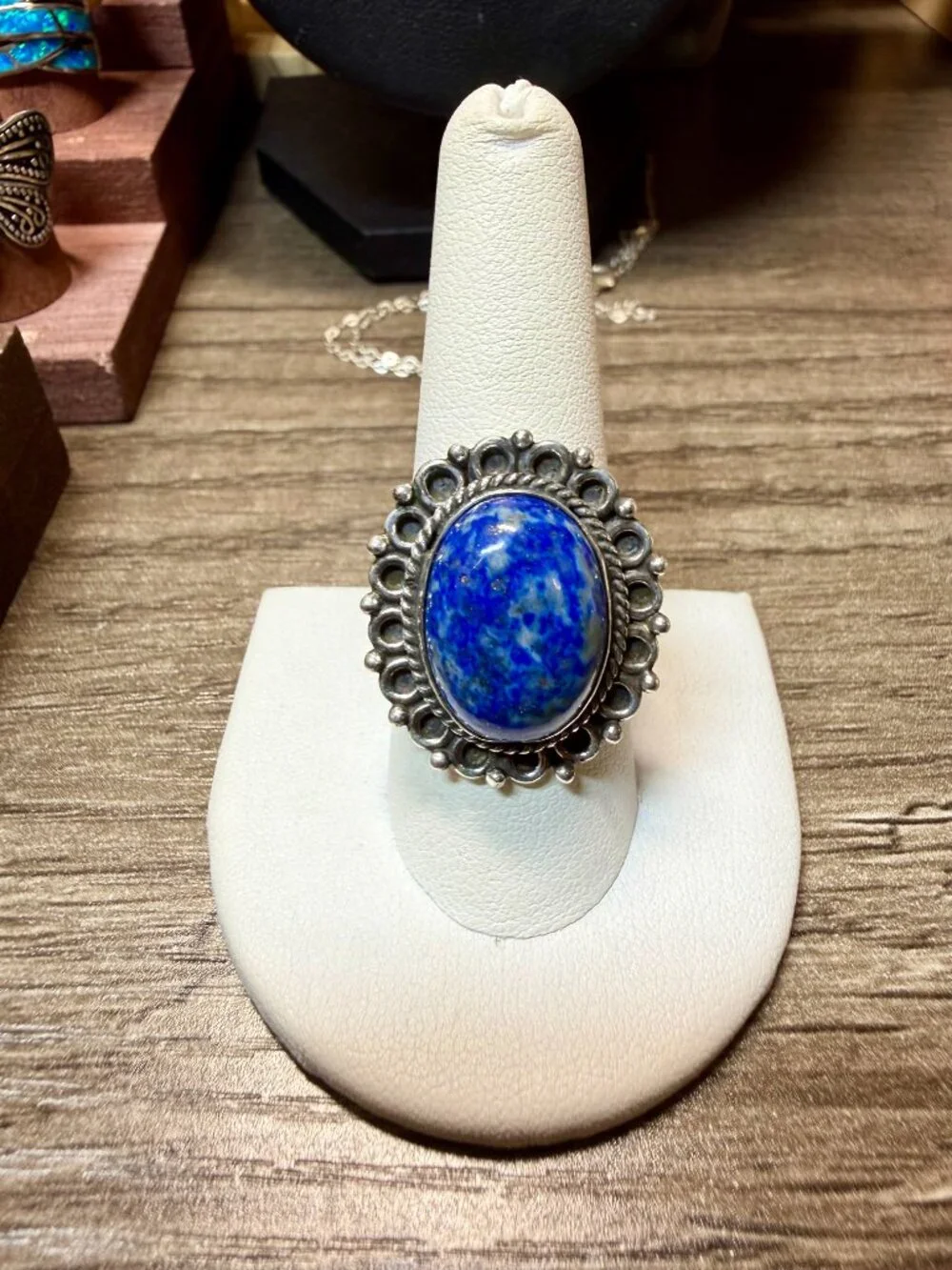 Sterling silver Lapis ring